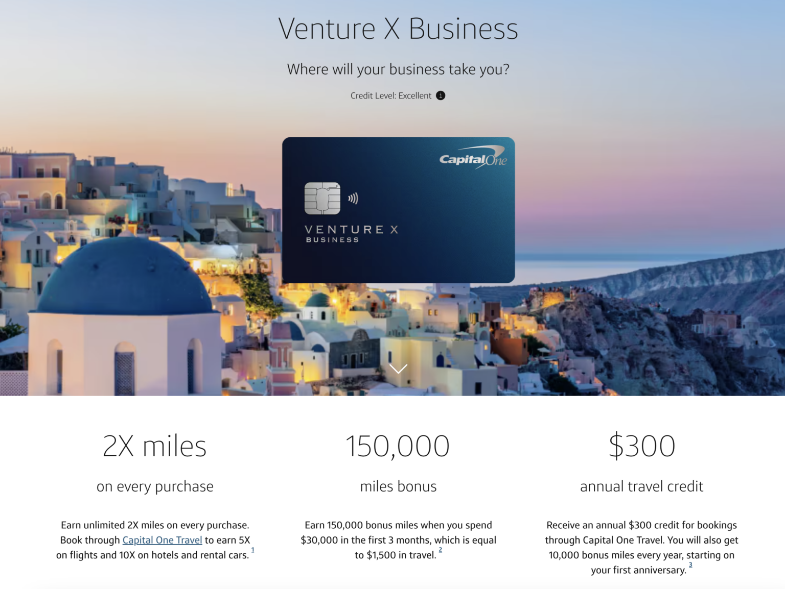 Capital One Venture X Business Card 150,000 Signup Bonus ($30,000 Spend